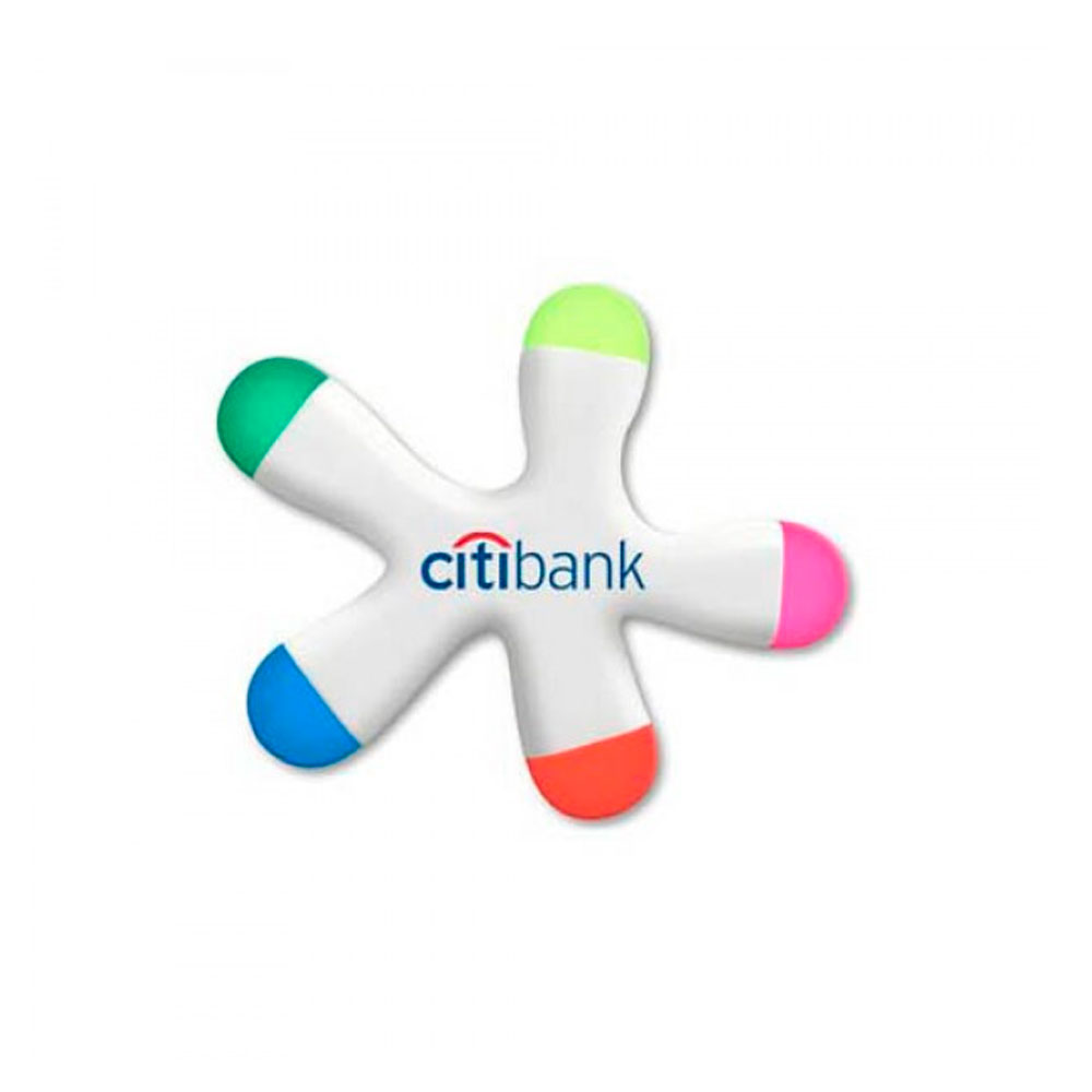 Marca texto com 5 cores