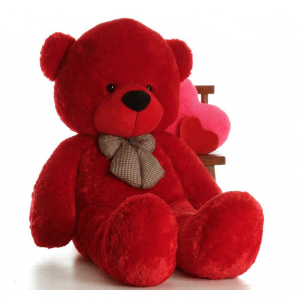 Mascote de Pelúcia Urso Vermelho