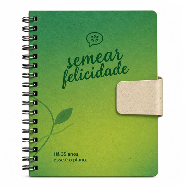 Mini Caderno Pocket Reciclato