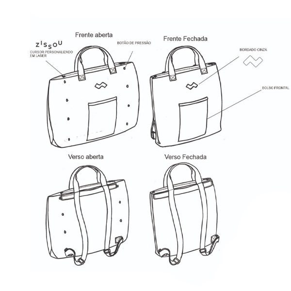 Mochila Bolsa de Lona Personalizada