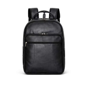 Mochila De Couro Personalizada Preta