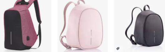 Mochila antifurto feminina personalizada