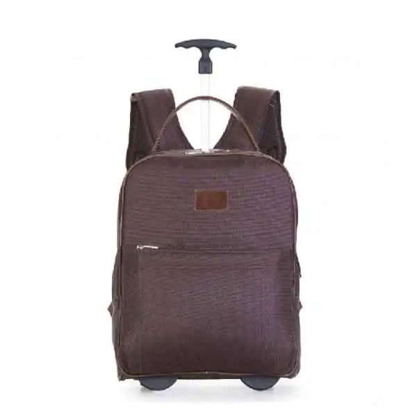 Mochila de Couro com Plaquinha Personalizada