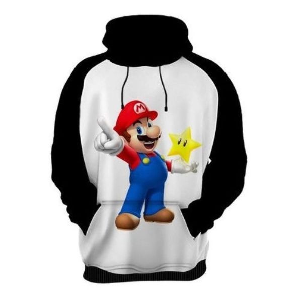 Moletom Super Mario Personalizado – Seu Personagem Favorito em Estilo