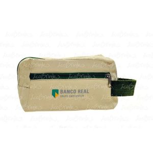 NECESSAIRE ALGODÃO ZIPER DUPLO