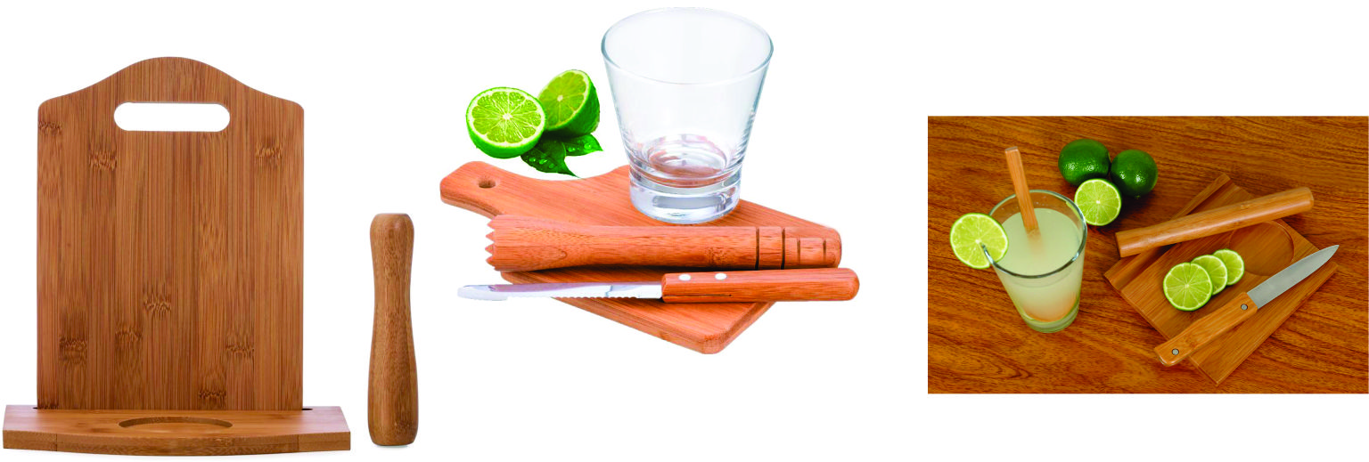 Kit Caipirinha Bambu Personalizado