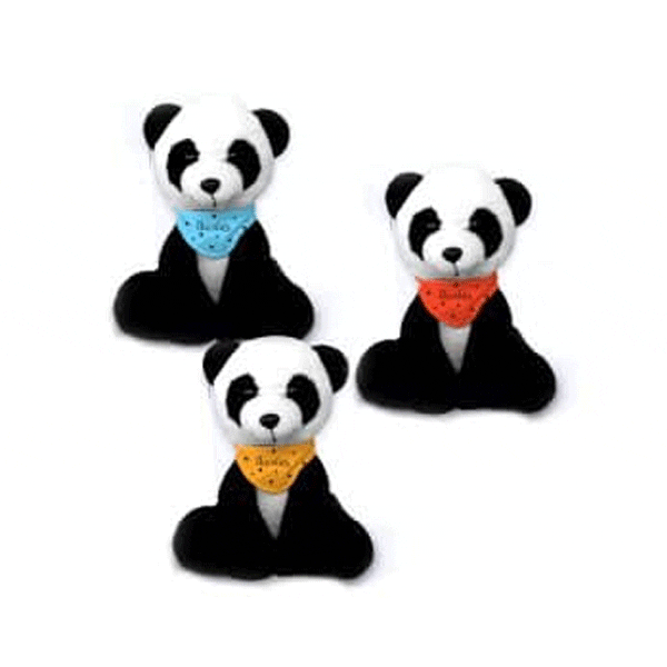 Panda De Pelúcia Bandana Personalizada