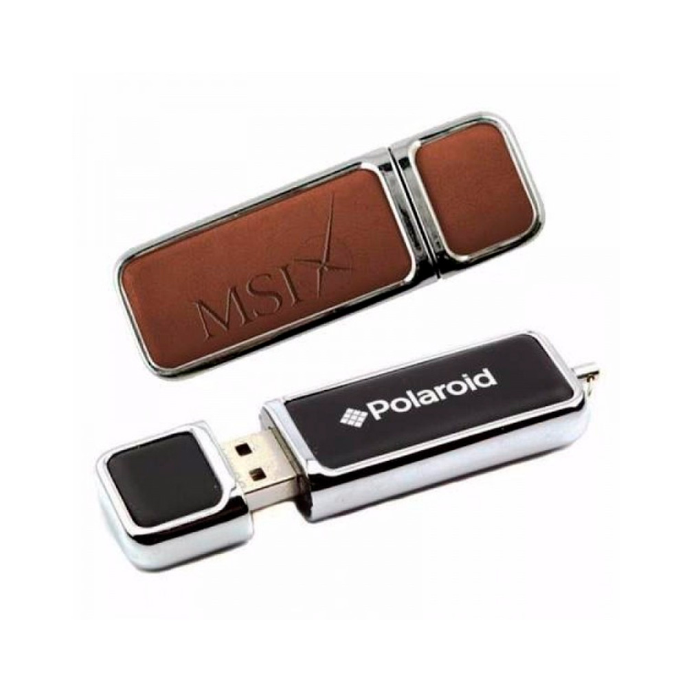 Pen Drive 4GB de Couro Promocional