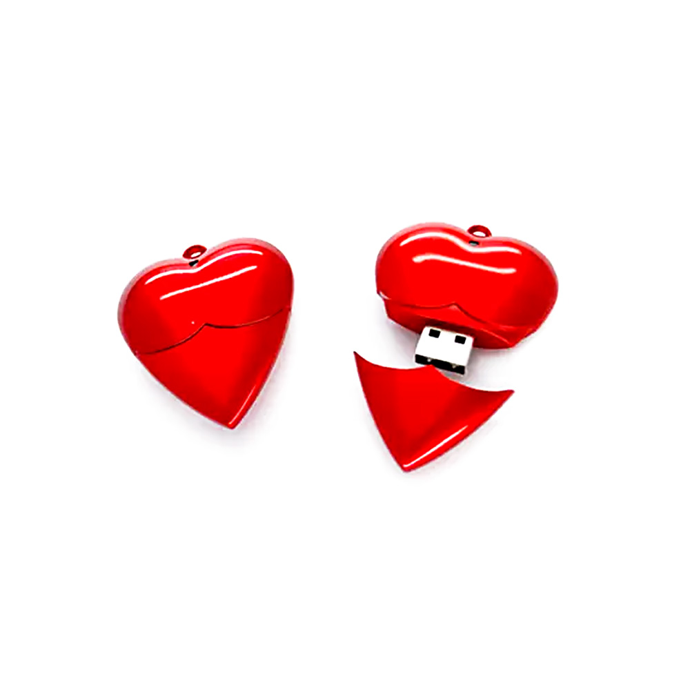 Pen Drive Coração Vermelho