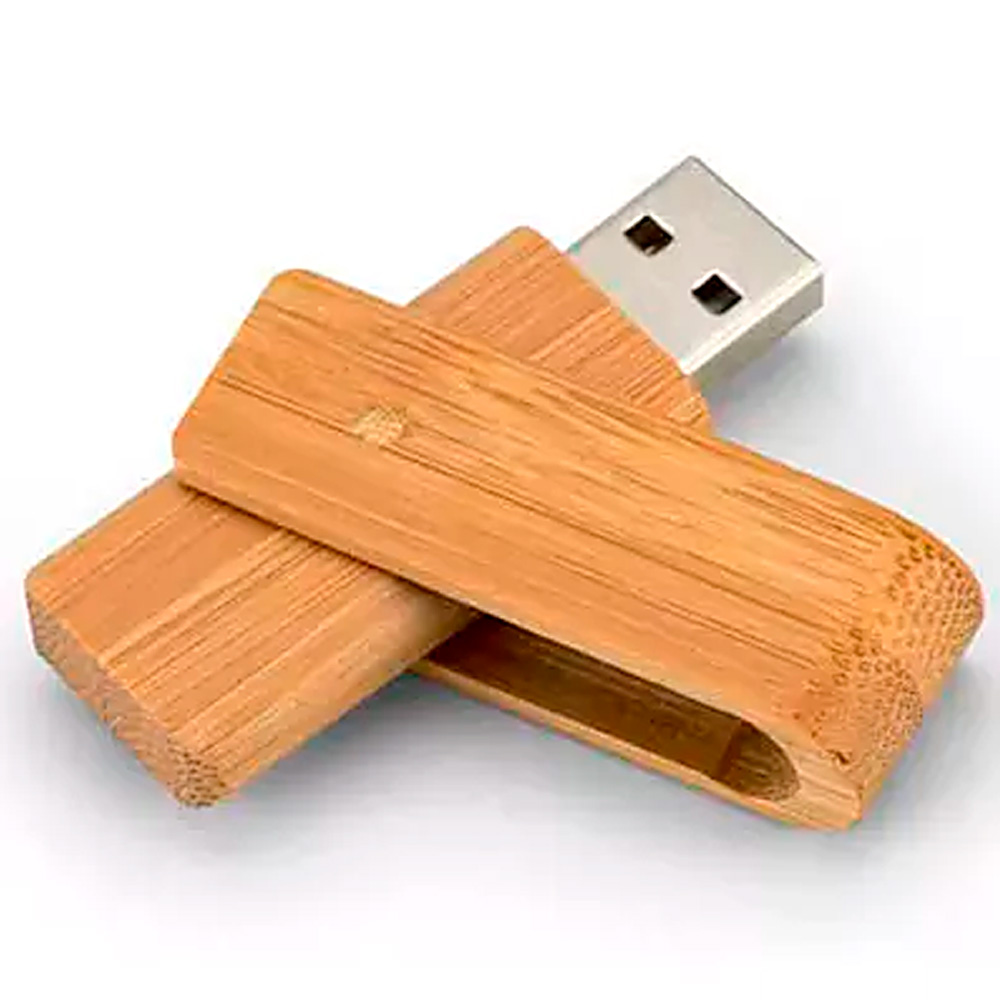 Pen Drive Madeira Ecológico Pronta Entrega