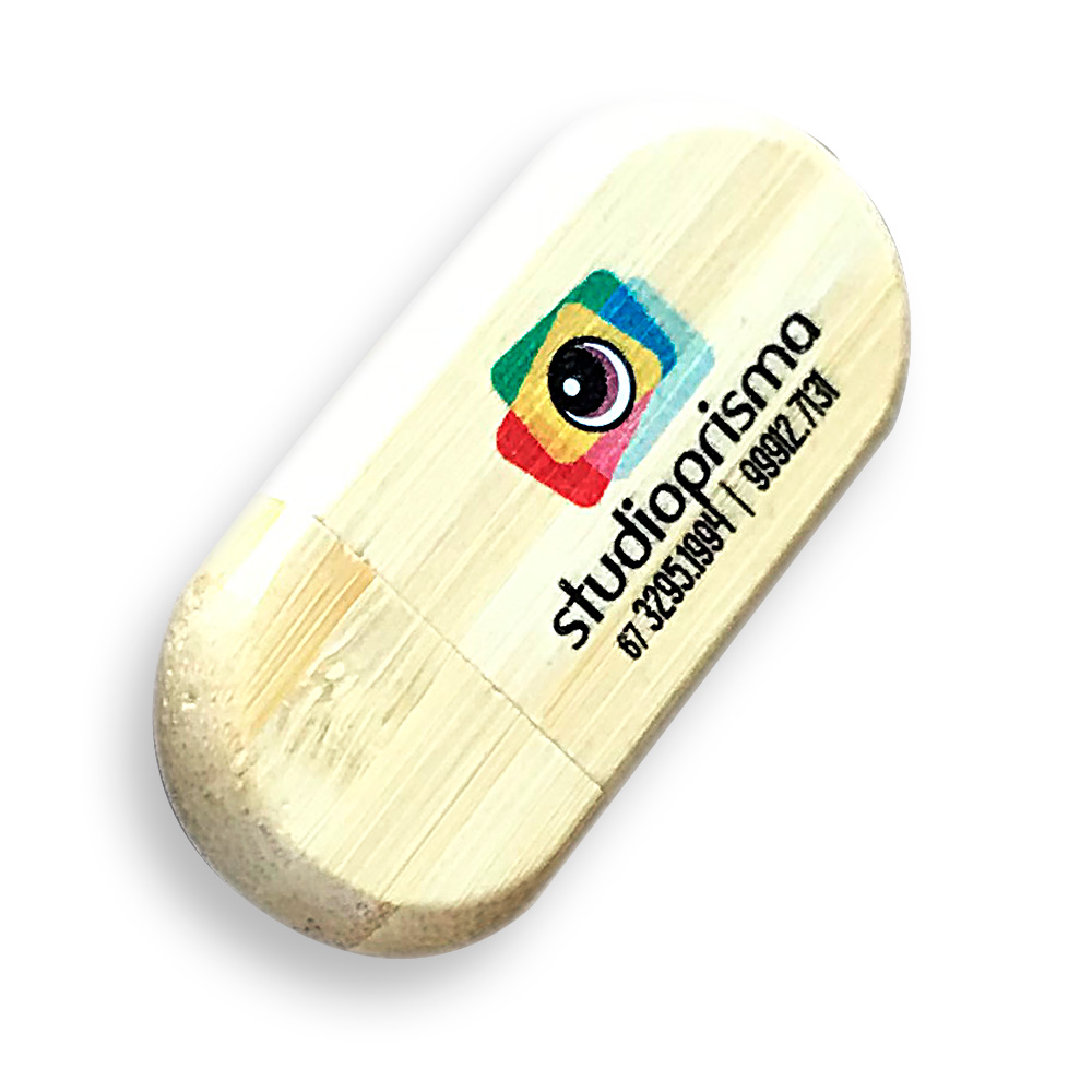 Pen Drive de Bambu para Brindes