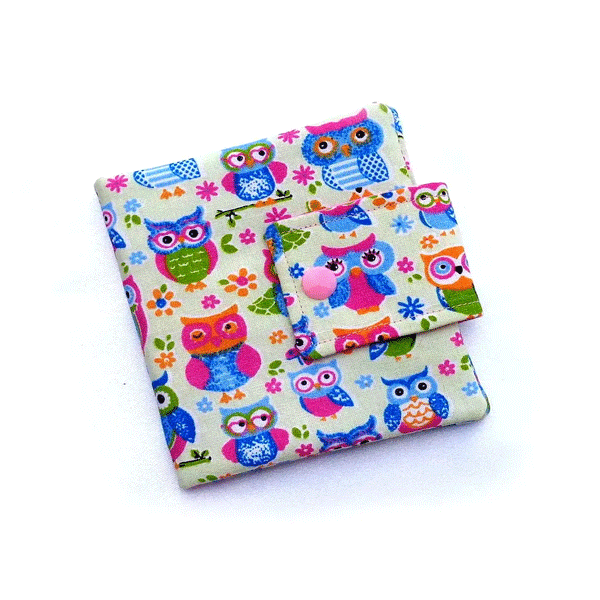 Porta Absorvente Corujas Personalizado