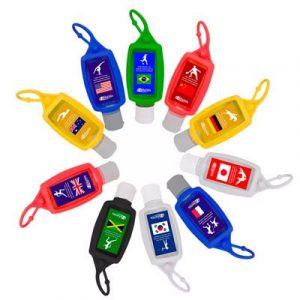 Porta Álcool em Gel Chaveiro Atacado