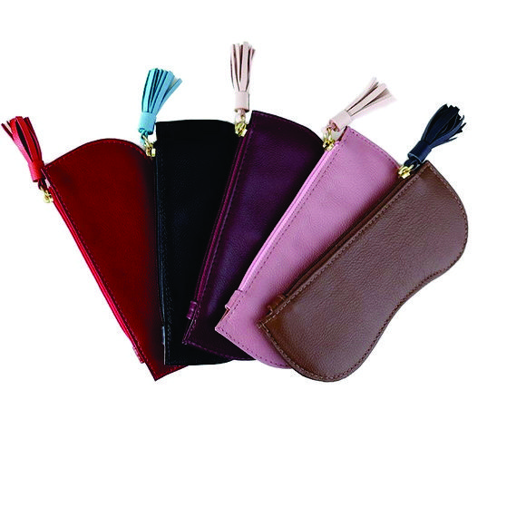 Porta óculos couro personalizado