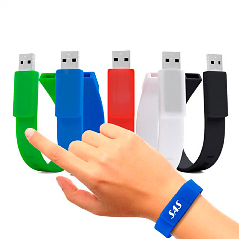 Pulseira Pen Drive Personalizada