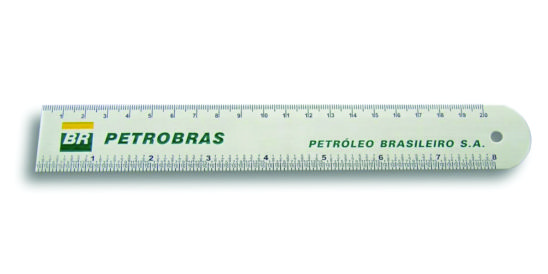 Régua de metal personalizada
