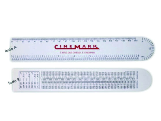 Régua personalizada Brinde