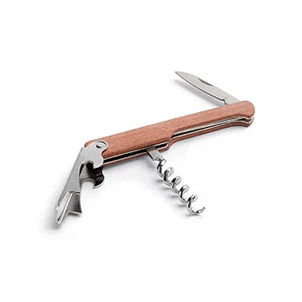 Saca Rolhas Personalizados com Abridor e Canivete