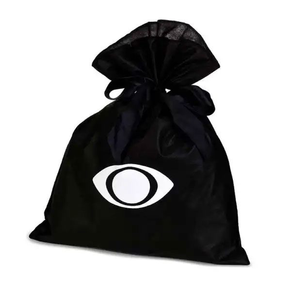 Saco De TNT Com Fita Preto Personalizado Em Silk