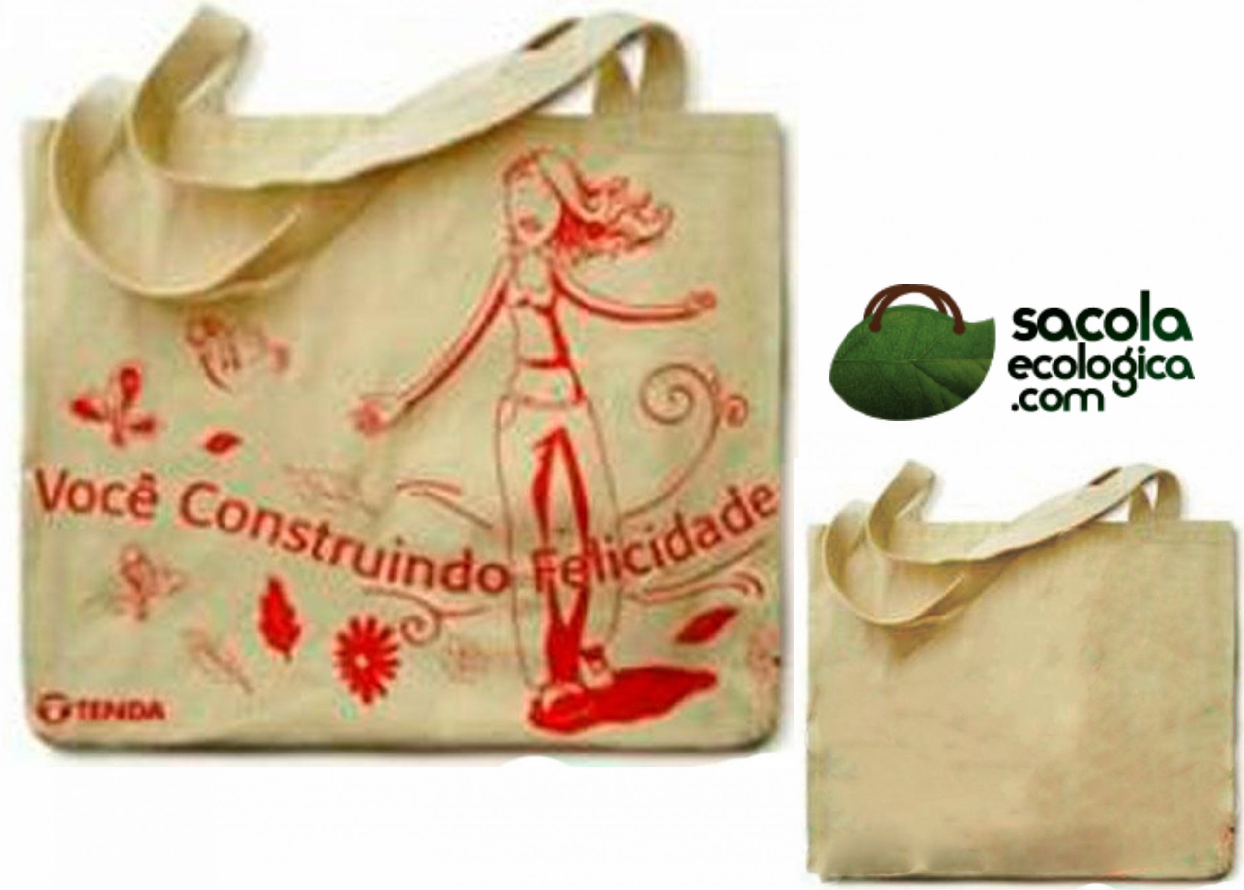 Sacos de Tecido Cru Personalizados 40×40 CM