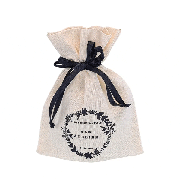 Saquinho de algodão cru Personalizado P