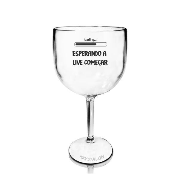 Taça de Acrílico Transparente Personalizada