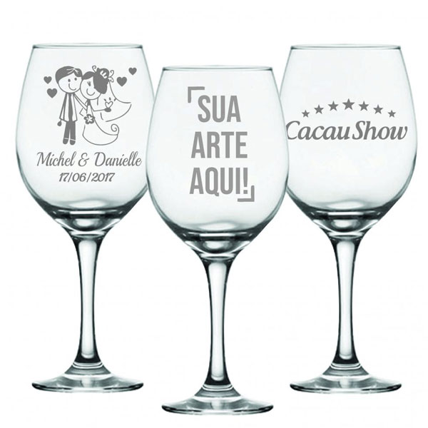 Taça de vinho personalizada