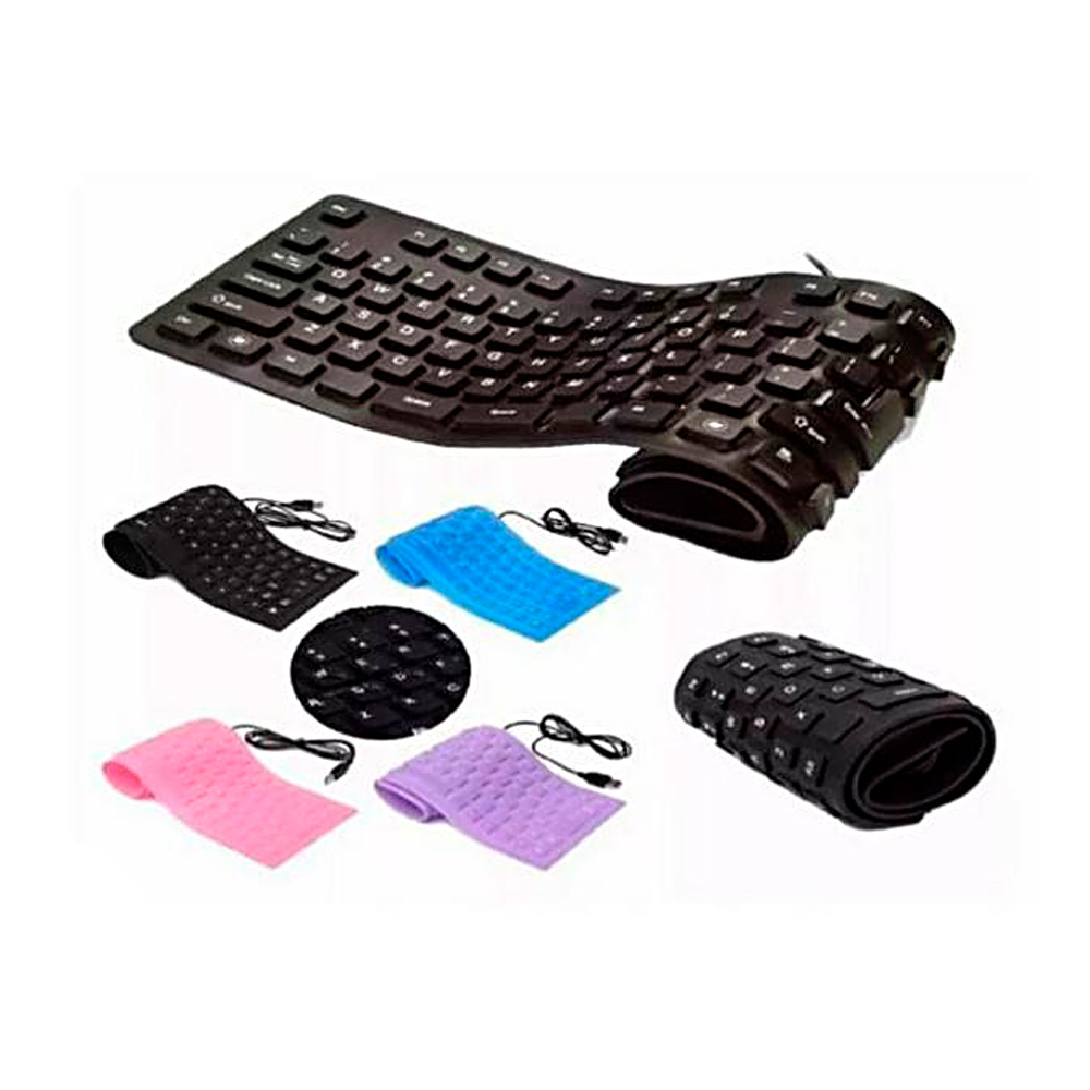 Teclado de Borracha Flexível