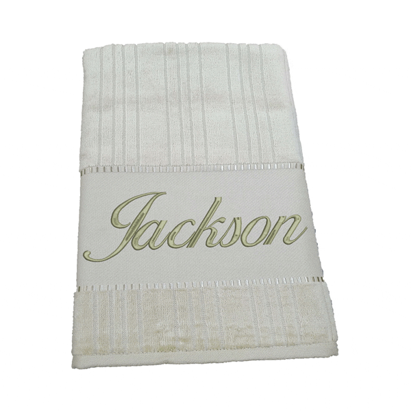 Toalha de Mão Bordada Personalizada