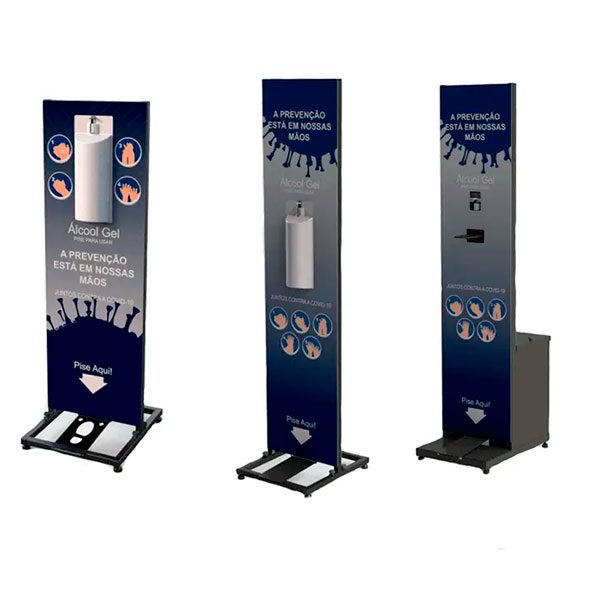 Totem Display Suporte Álcool Gel Personalizado