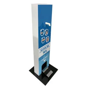 Totem Porta Álcool em Gel Personalizado - Praticidade e Prevenção