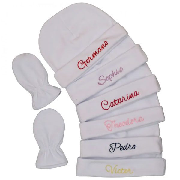 Touca para bebê personalizada