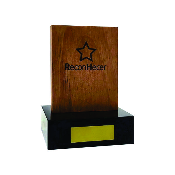 Troféu De Madeira Personalizado
