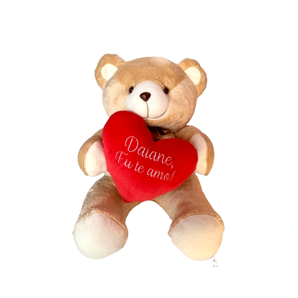 Ursinho de Pelúcia Love Personalizado – Carinho em Forma de Brinde