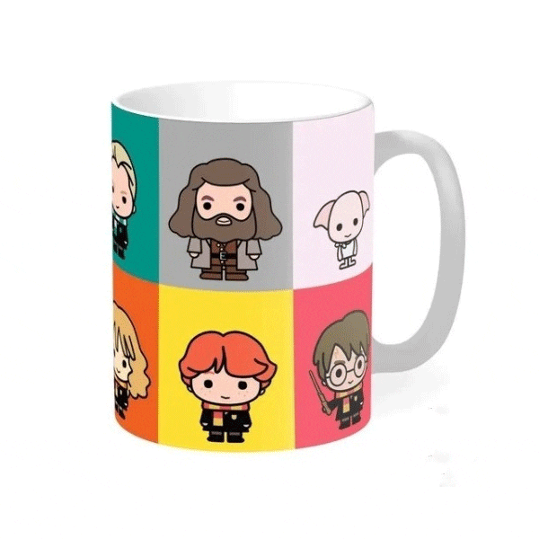 Xícara Harry Potter Desenhos Cute Chibi – Mega Oferta