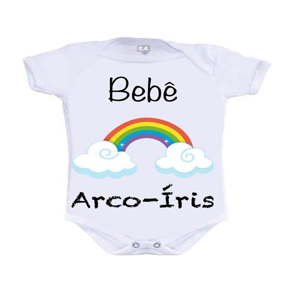 Body Personalizado Bebe Arco Iris