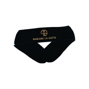 Faixa De Cabelo Personalizada Com Logomarca Bordada Preta