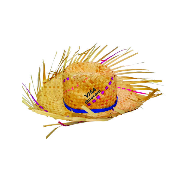 Chapéu Panamá palha natural escura