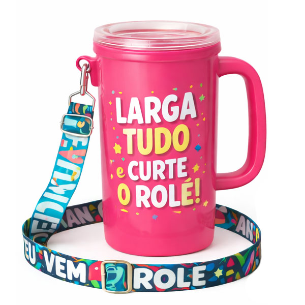 Copo com Alça Personalizada para Divulgação de Marca