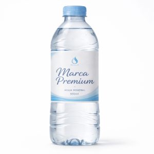 Água Mineral Premium em Garrafa Transparente