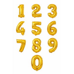 Balão Metalizado Números Personalizado