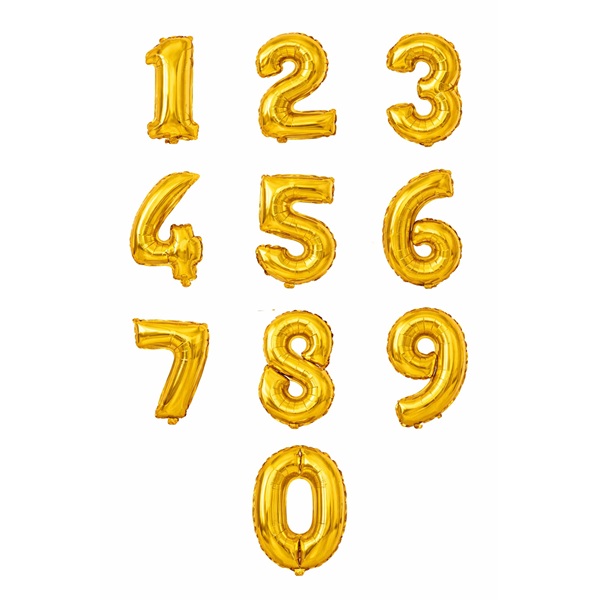 Balão Metalizado Números Personalizado