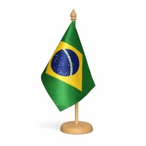 Bandeira de Mesa do Brasil Personalizada