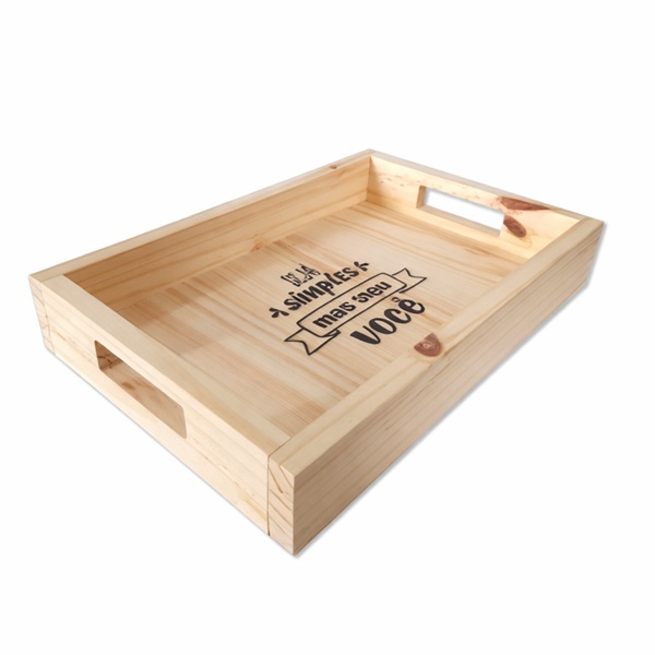 Bandeja de Cozinha em Madeira Personalizada