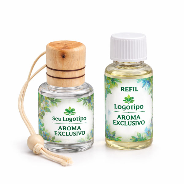 Aromatizador para Carro com Refil Personalizado