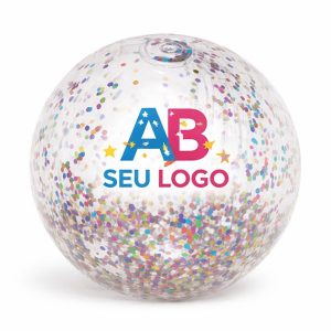 Bola Inflável com Glíter Personalizada